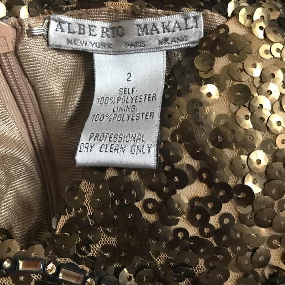 Alberto Makali Gold Sequin Dress - Picture 5 of 5
